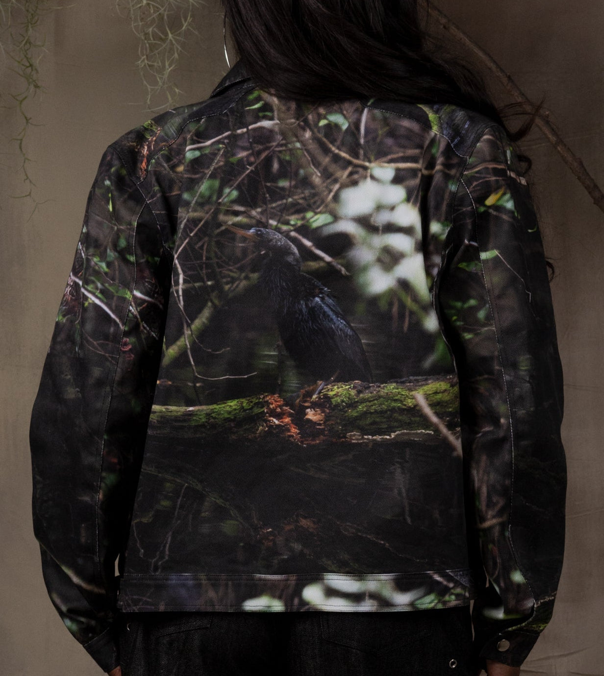 ANHINGA "SWAMP CAMO" DENIM TRUCKER JACKET