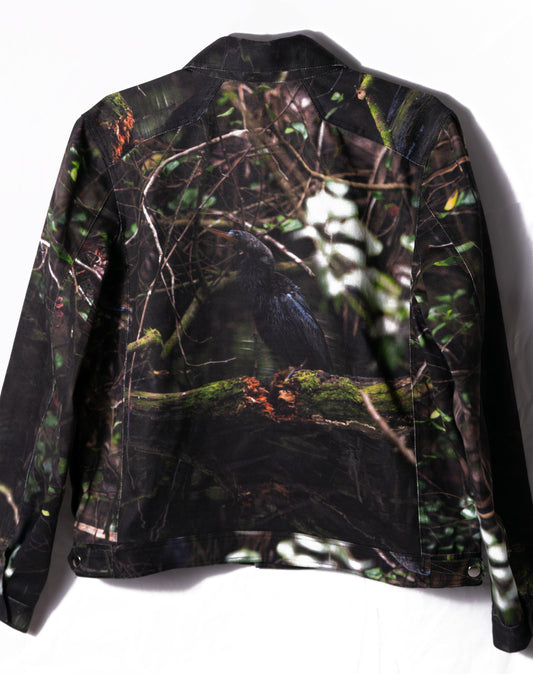 ANHINGA "SWAMP CAMO" DENIM TRUCKER JACKET